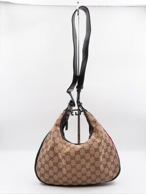 CN20 💗 Gucci GG Canvas Attache Hobo Sherry Line Small